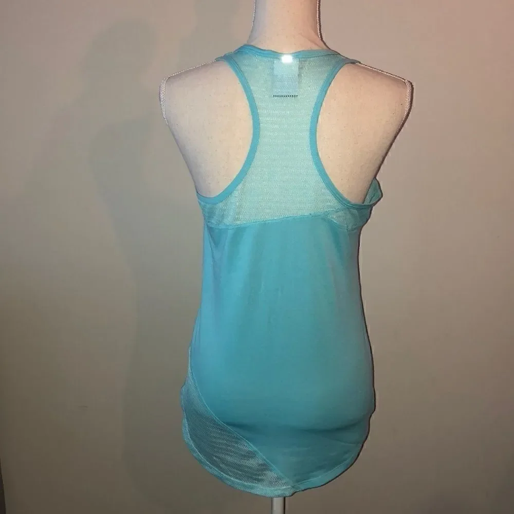 Nike dri-fit asymmetrical mesh racerback tank top